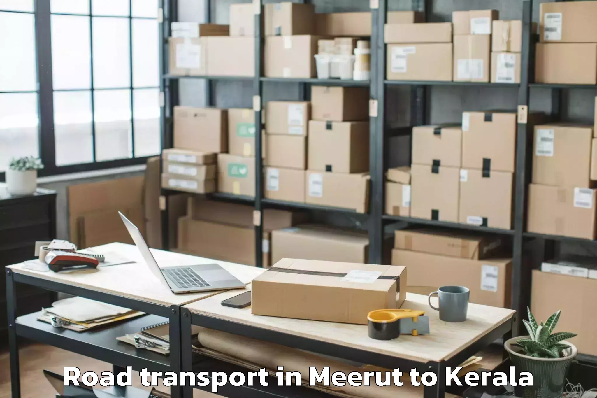 Easy Meerut to Edappal Road Transport Booking